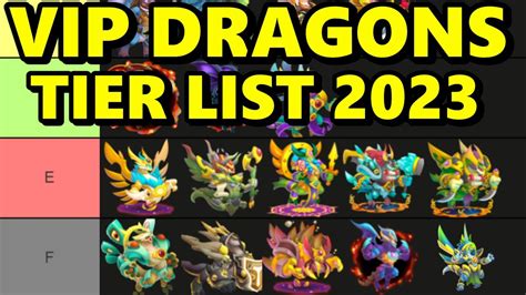 Dragons Ranking (Tier List) : r/DragonCity .